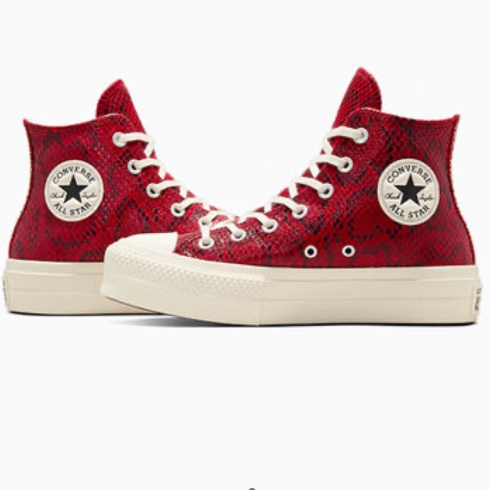 Converse Chuck Taylor All Star Lift Platform Snakeskin Print HIGH TOP SHOE - Picture 3 of 14